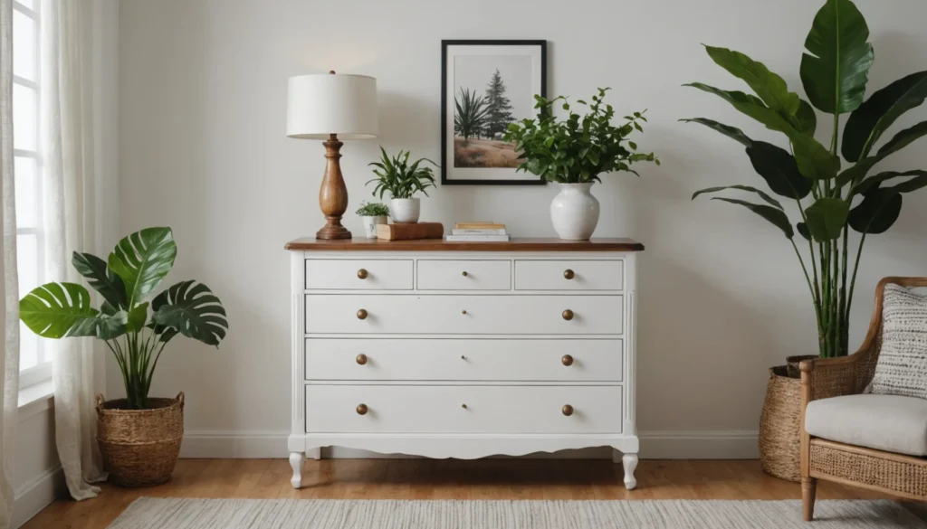 peinture blanche pour meuble en bois