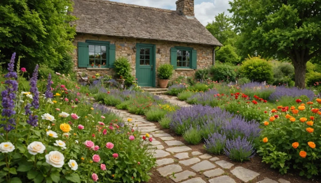 plan pour jardin de cottage