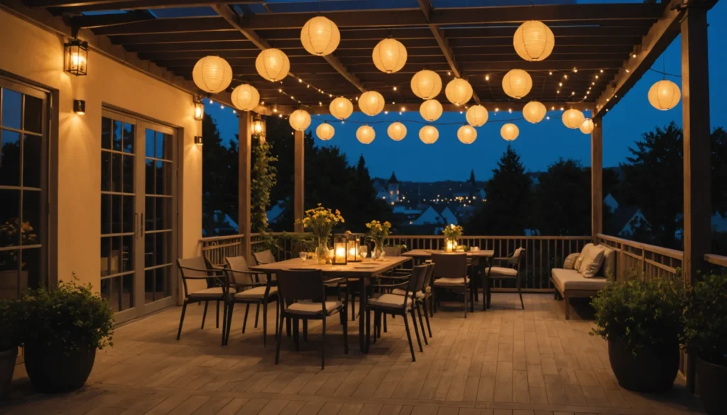 lanternes pour la terrasse