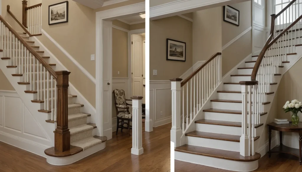 rénovation escalier avantaprès