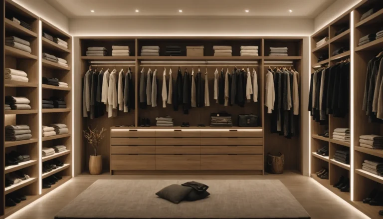 éclairage pour dressing