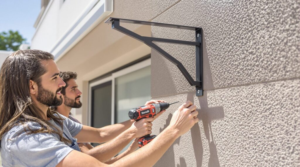 fixation pour store banne
