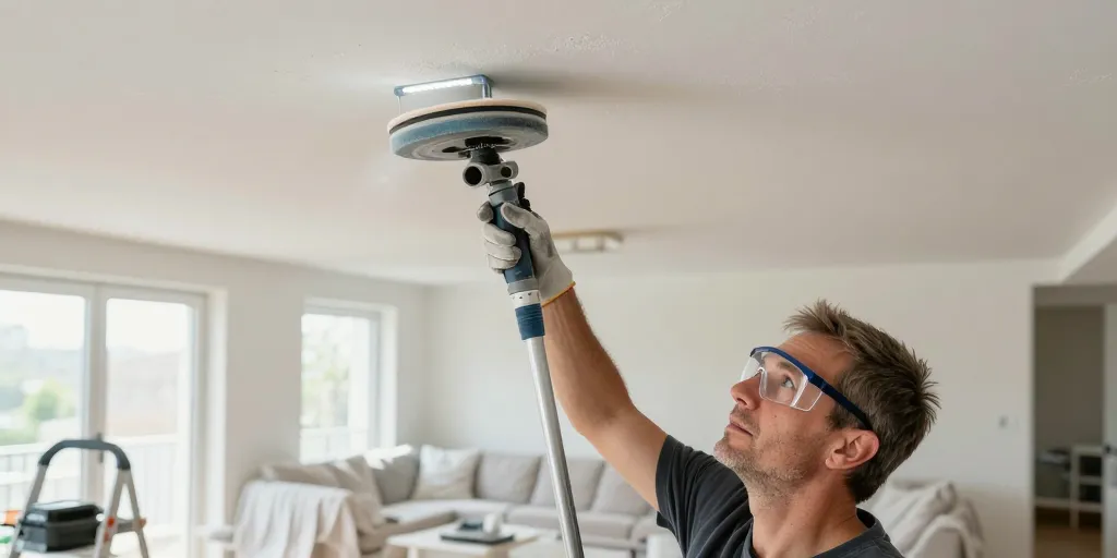 comment poncer un plafond déjà peint